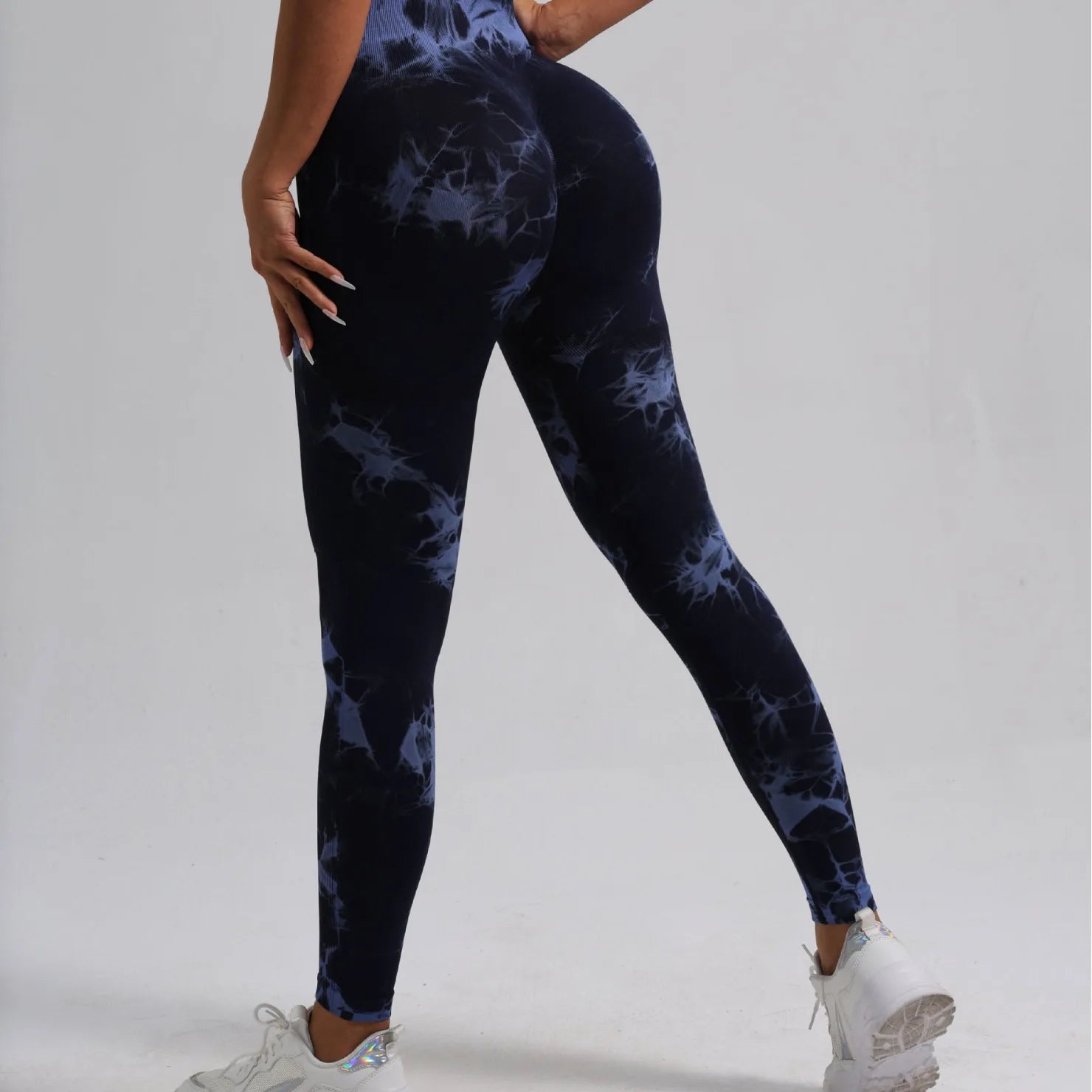 Femmes sans couture cravate colorant Yoga Leggings taille haute Fitness Sexy mode Leggings exercice course levage fesses cyclisme Leggings