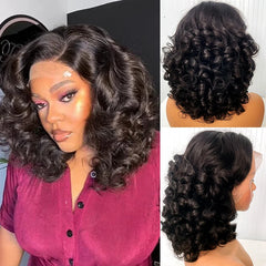 Raw donor human hair wigs 12A 13x4 HD lace front 250% density unprocessed Vietnamese double wave inflatable lace front wig