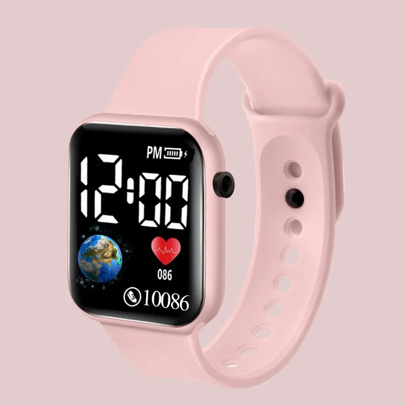 Montres numériques LED pour enfants et adultes, bracelet en Silicone, montre-bracelet électronique de dessin animé, horloge de sport, cadeaux pour garçons et filles