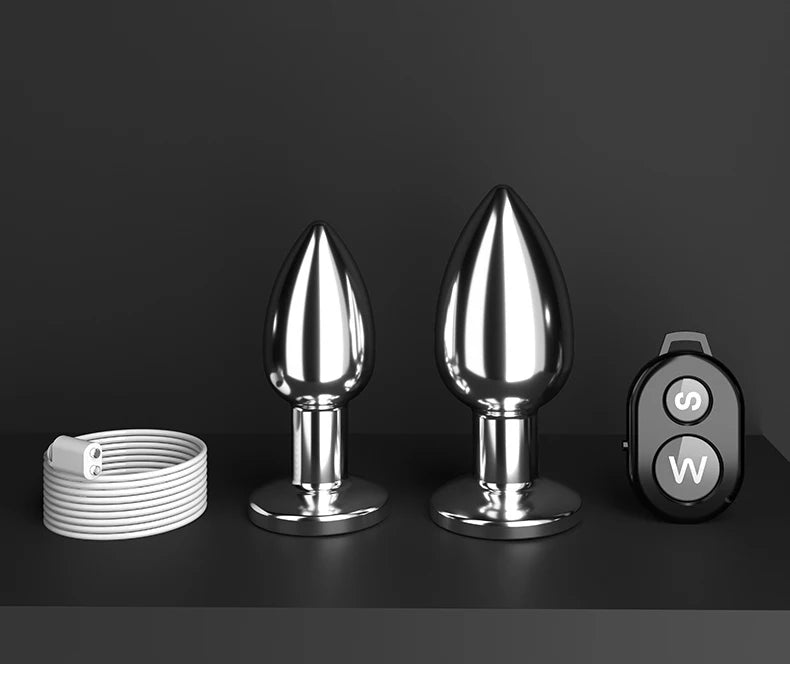 Adult sex toys, double-ended metal anal plug, couples' play, male and female anal dildo, G-spot massager, female SM plug masturbator