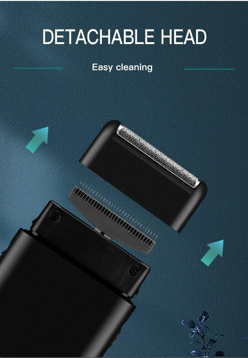 VGR Professional Electric Razor, Portable Mini Shaving Machine, USB Charging Beard Trimmer for Men, V 390