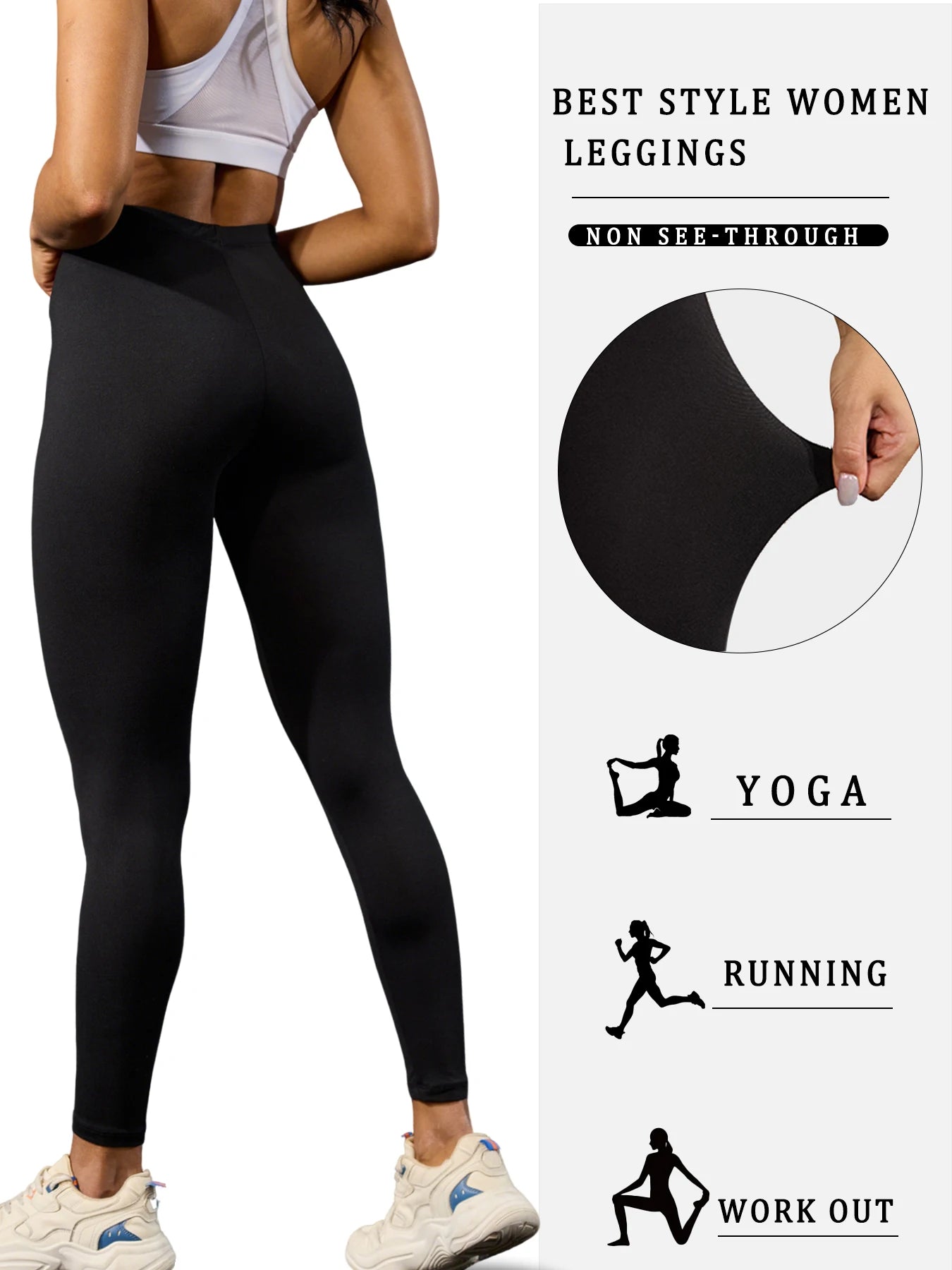 Leggings Super doux pour femmes, haute élasticité, pas transparent, entraînement, Yoga, course à pied, athlétique, Push-Up, gymnastique, longs, Fitness