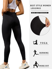 Leggings Super doux pour femmes, haute élasticité, pas transparent, entraînement, Yoga, course à pied, athlétique, Push-Up, gymnastique, longs, Fitness