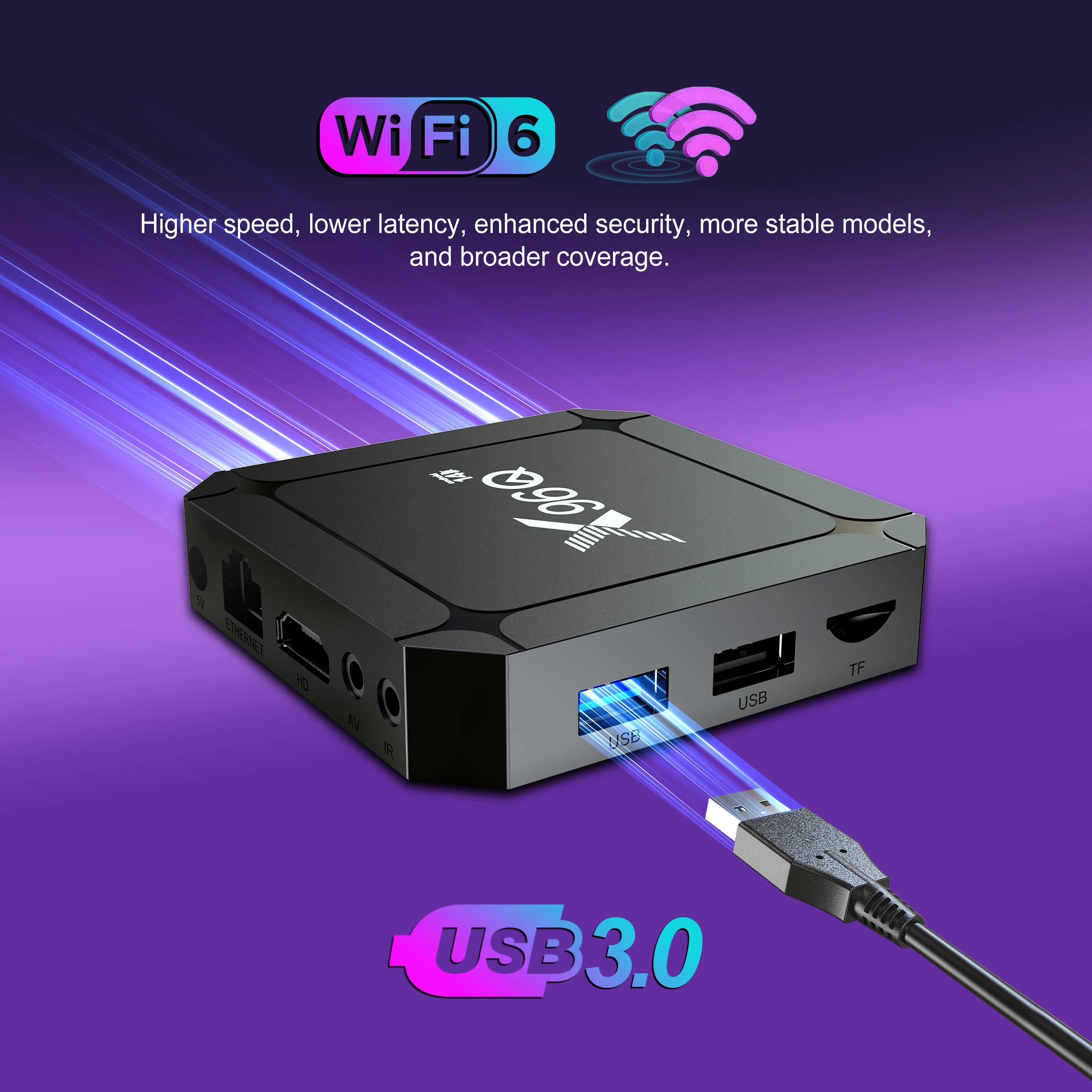 Smart TV Box Android 14 TV BOX X96Q RK3518 Quad Core TV Box Support 4K WIFI6 lecteur multimédia Android TV Box décodeur 2GB 16GB