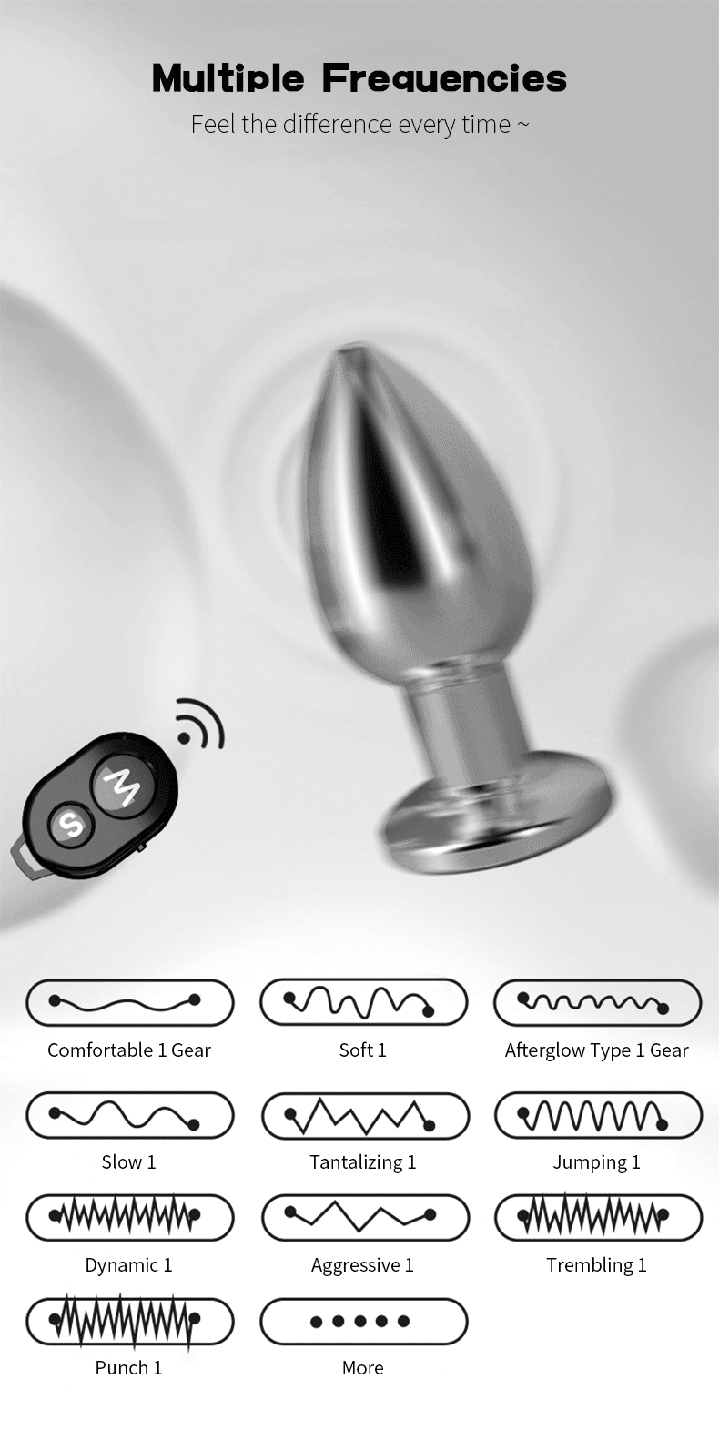 Adult sex toys, double-ended metal anal plug, couples' play, male and female anal dildo, G-spot massager, female SM plug masturbator