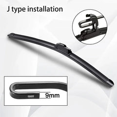 Essuie-glace de voiture en caoutchouc souple de type U, essuie-glace sans os, HD, silencieux, durable, automobile, 14 ", 16", 17 ", 18", 19 ", 20", 21 ", 22", 24"