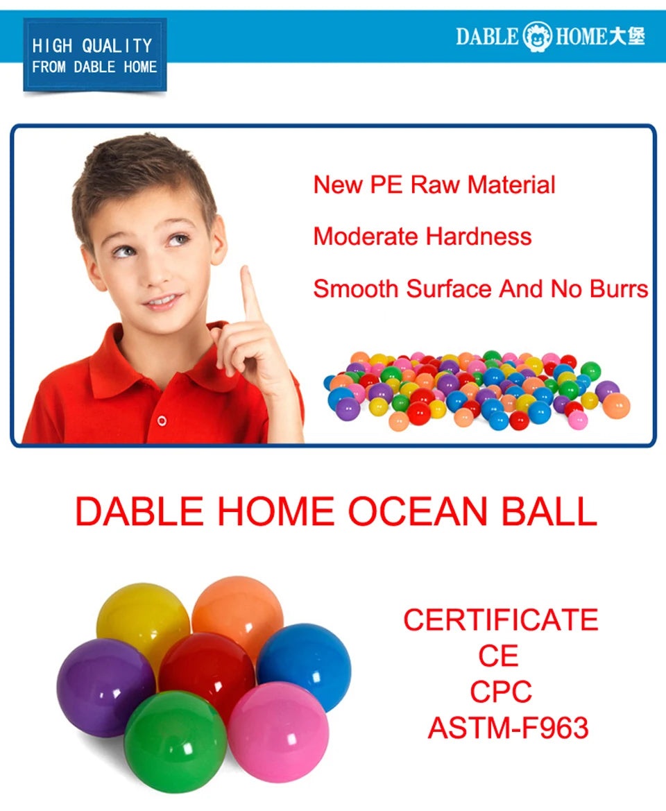 Balle de Sport en plein Air écologique piscine d'eau océan vague balle 50pcs 5.5cm Stress balle d'air jouets drôles pour enfants enfant Ballenbak