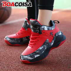 Chaussures de Basket-ball pour enfants, baskets d'extérieur antidérapantes, de sport, de course, d'entraînement, de marche