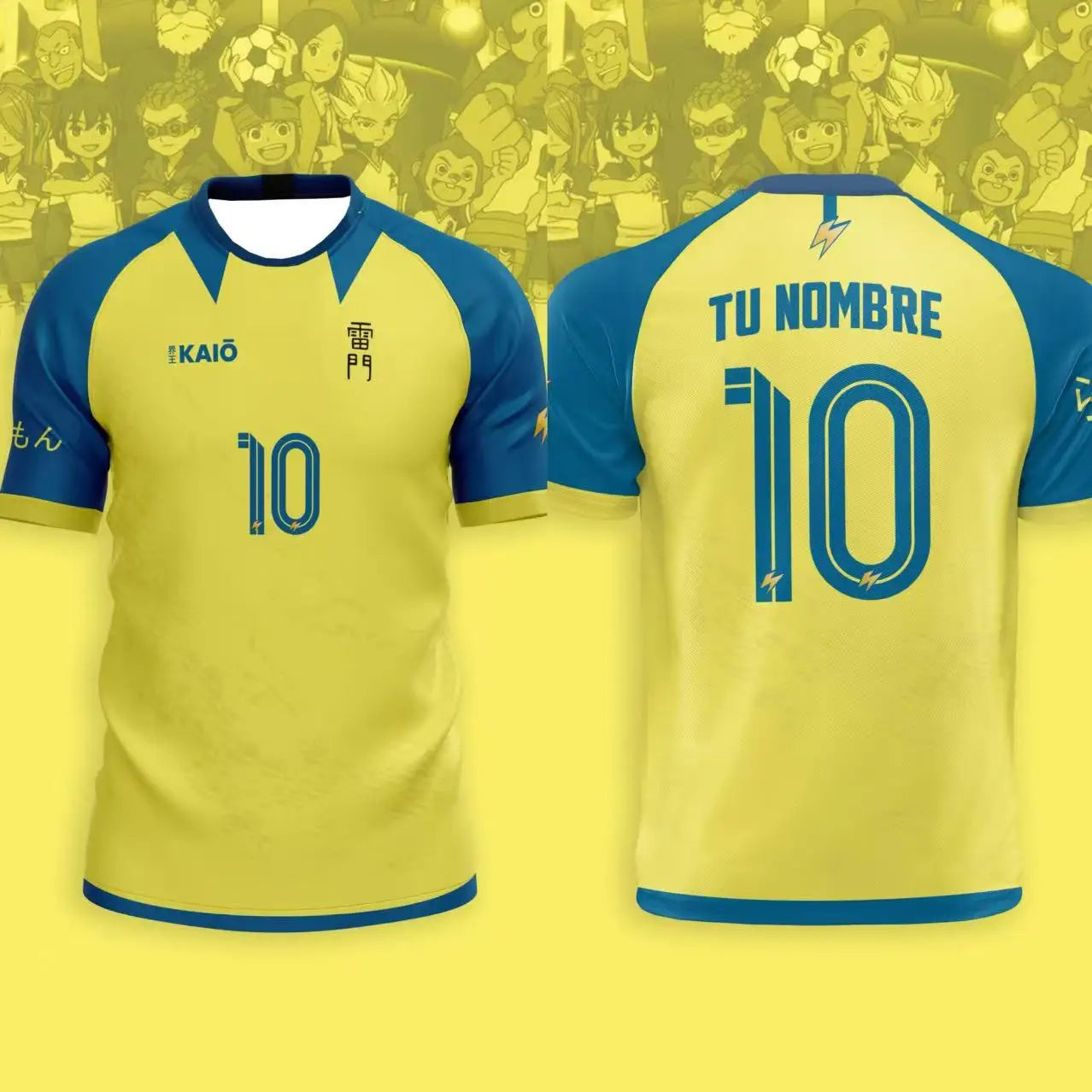 Jersey Anime Football Inama onze Joint impression 3D T-shirt hommes femmes mode surdimensionné à manches courtes hauts t-shirts vêtements de moto