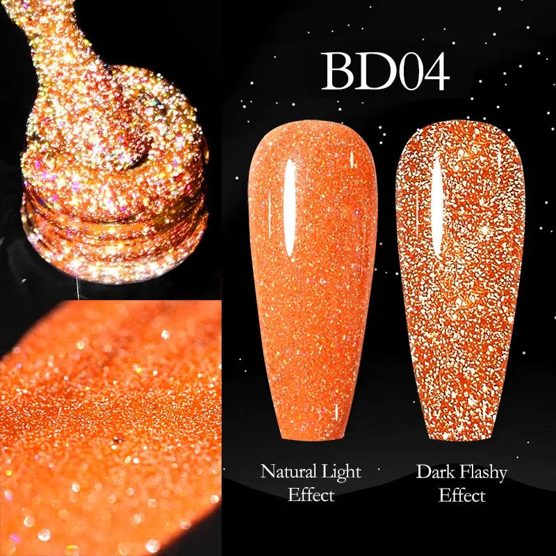 Venalisa vernis à ongles Gel à paillettes réfléchissantes couleur néon couverture complète Pigment Nail Art manucure tremper l'émail vernis Gel UV