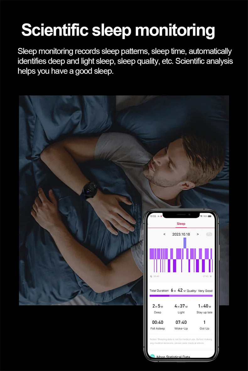 Nouvelle surveillance de la santé montre intelligente examen physique santé Wacth pression artérielle ECG + PPG Sport appel Smartwatch pour Android iOS