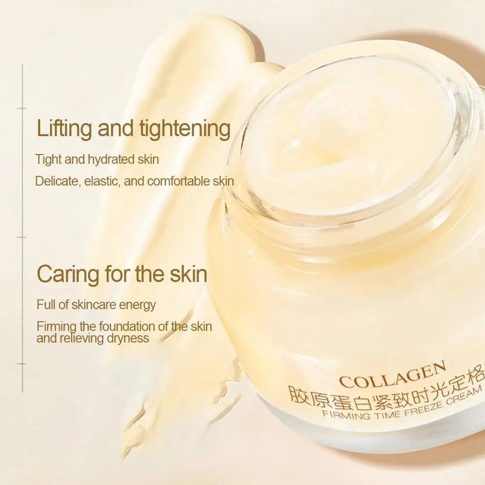 Crème pour le visage au collagène, produit raffermissant, hydratant, éclaircissant, pour déformer, ridules, éclaircir la peau, 50g