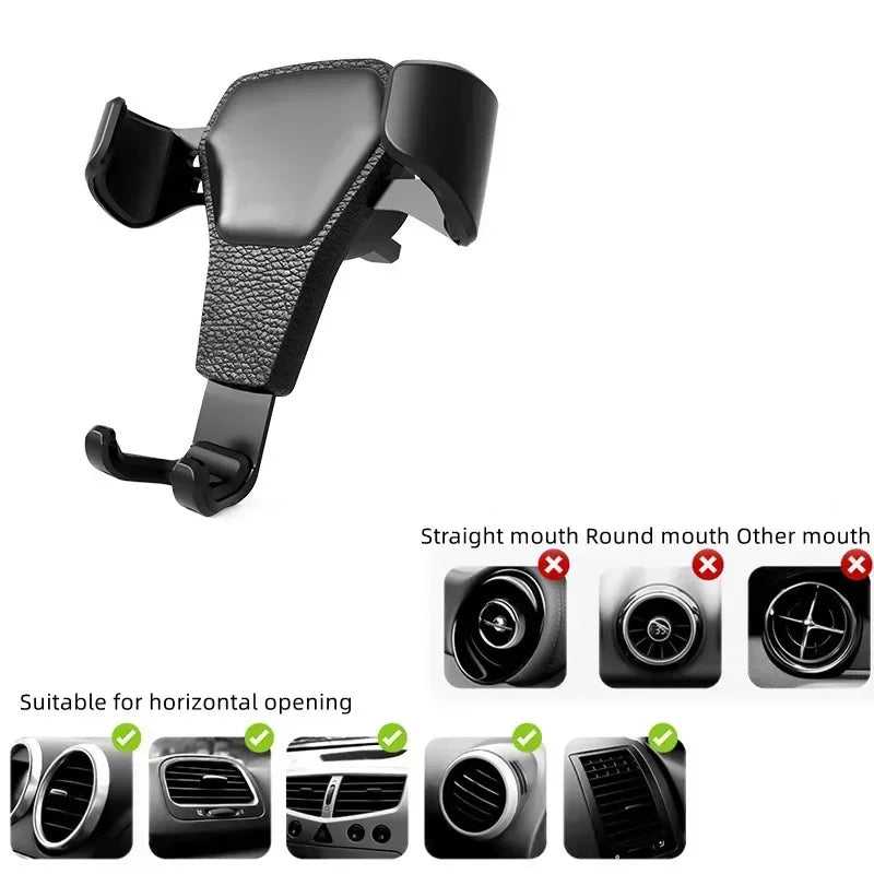 Support de téléphone portable universel pour voiture, clip de montage sur grille d'aération, intérieur de voiture, 4.0-7 pouces, tout le matin, nouveau