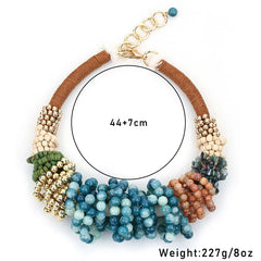 Collier de perles individuel exagéré pour femmes et filles, bijoux Vintage tendance pour fête de mariage