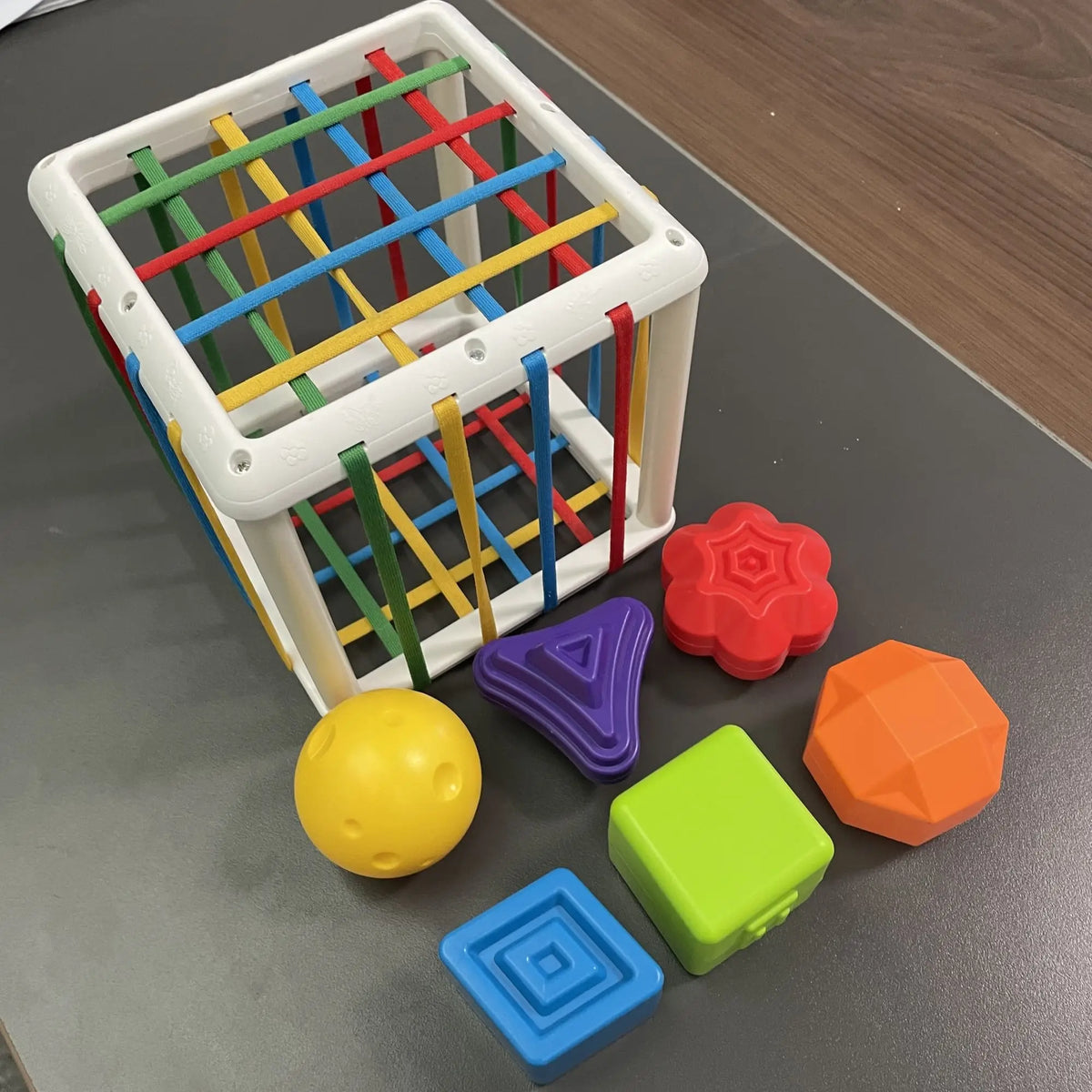 Jouets Montessori pour enfants de 0 à 12 mois, éducation précoce, césarienne arc-en-ciel, éclairage et préhension, formation sensorielle, jouets pour bébés en plastique