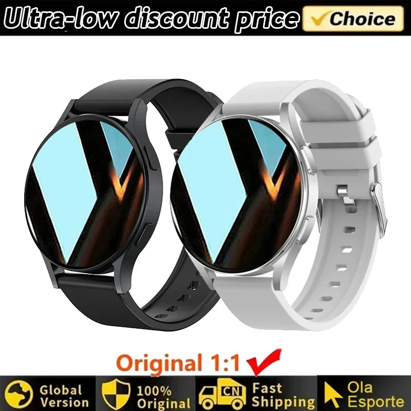 Smartwatch femmes montre 6 surveillance de la santé montre étanche Assistant vocal Bluetooth appel montre intelligente 2025 nouvelle montre de sport