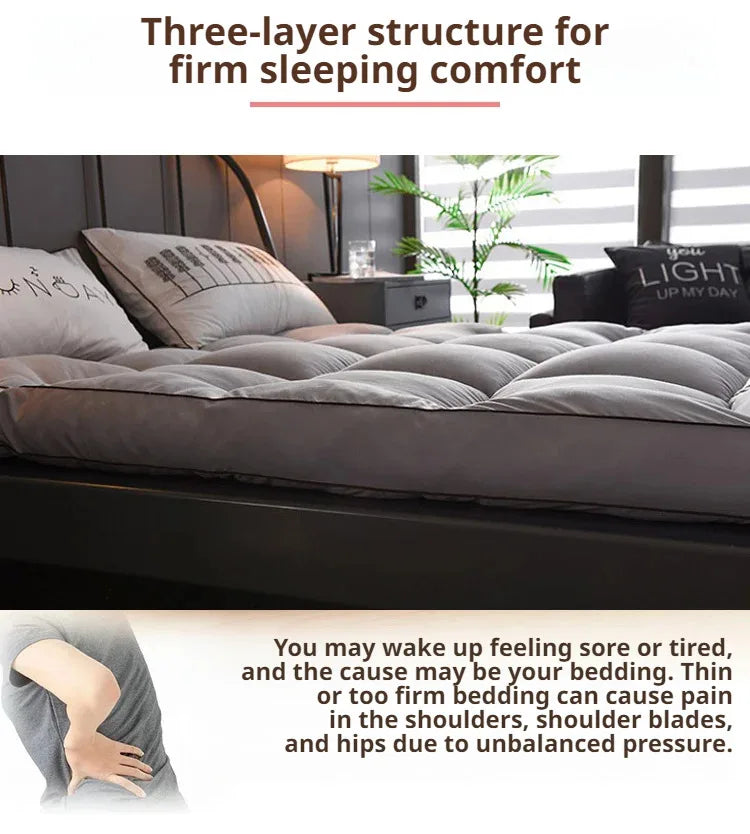 Coussin doux pliable d'été, couette, lit Tatami, matelas épais et doux, en plumes