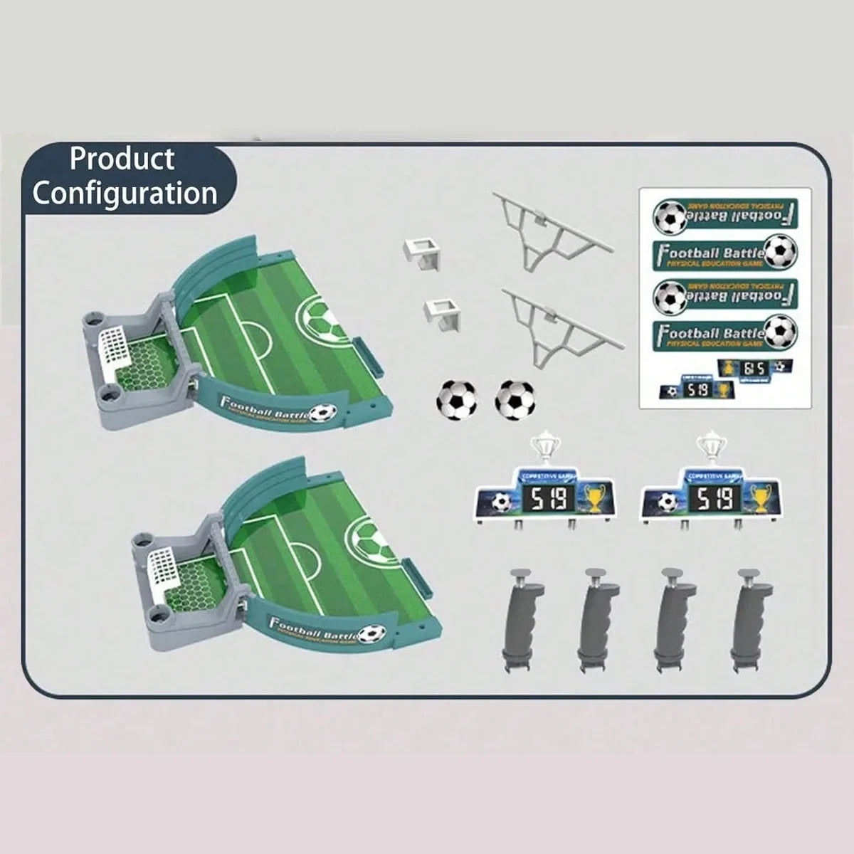 Table football game, two-player football game, interactive parent-child puzzle game, table football, table football