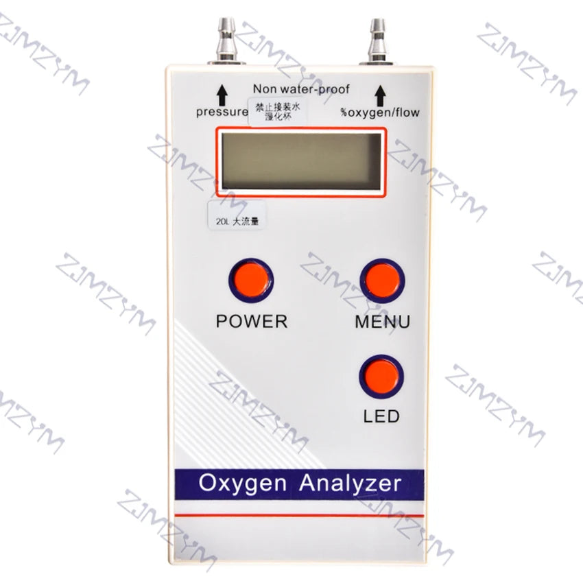 Analyseur d'Oxygène Professionnel Portable, Détecteur de Concentration d'Oxygène, Débit et Pression, Détecteur de Gaz