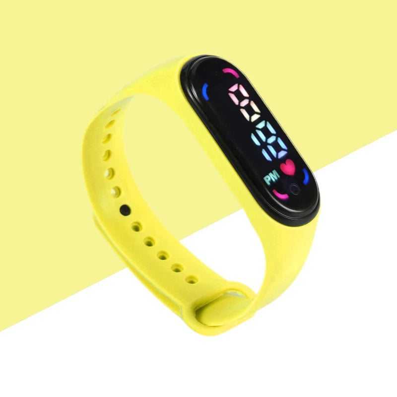 Montres numériques LED pour enfants, montre-bracelet en silicone pour garçons et filles, horloge de sport étanche, luxe, nouveau