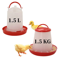 Mangeoire et abreuvoir pour poulet et volaille, distributeur automatique de nourriture et d'eau, seau d'alimentation, conteneur, approvisionnement agricole