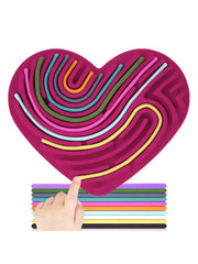 Planche d'Activités Sensorielles en Silicone, Jouet Fidget pour Calmer, Souligné, Anlande, TDAH & m.com, 1 Ensemble
