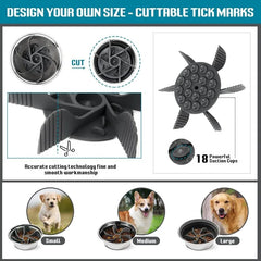 Mangeoire pour animaux de compagnie, ventouse puissante, bol Anti-étouffement pour aliments lente, pratique, facile à nettoyer, temps d'alimentation étendu pour chiens, fournitures pour animaux de compagnie
