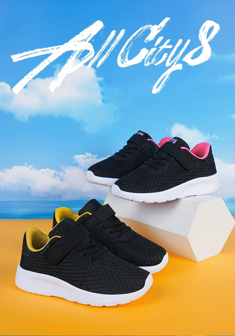 Baskets légères à semelles souples pour enfants, chaussures de sport, de course, de marche, de Tennis, en maille, pour garçons et filles
