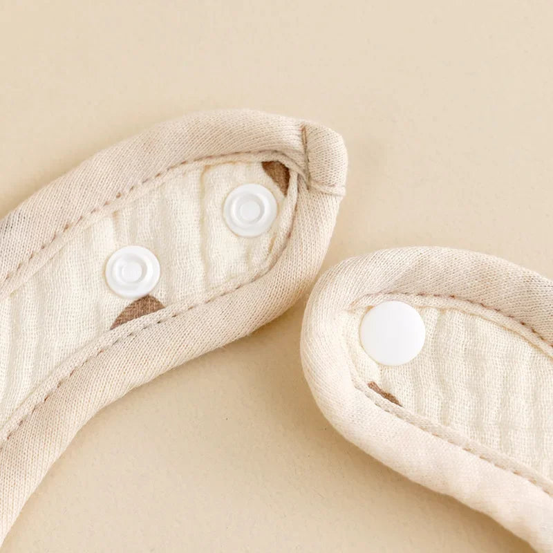 Bavoirs en gaze en forme de U pour bébé, 6 couches, serviette de salive en coton, tissus pour nouveau-né, écharpe Bandana pour garçon et fille, bavoir d'alimentation, nouvelle collection