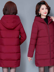 Thiened grande taille vers le bas coton Jaet vêtements d'hiver pour personnes d'âge moyen et ly et mère Sle manteau vêtements d'extérieur