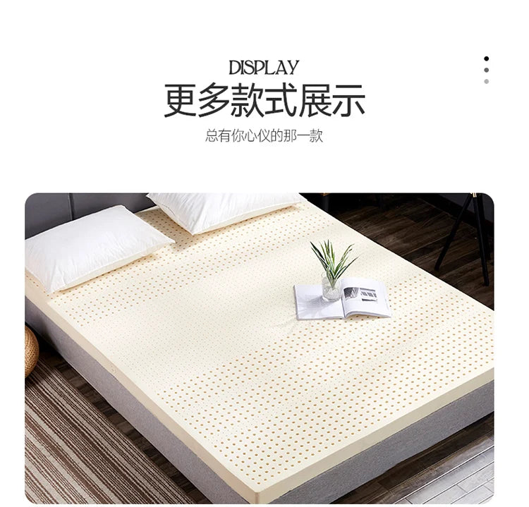 Matelas en latex naturel 100% thaïlandais, liquide, pour la maison, simple, double, avec housse, King Queen Twin, pleine taille
