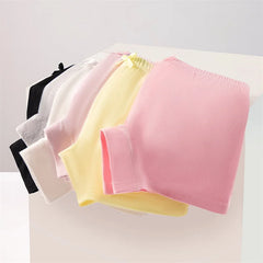 Culottes pour enfants filles, 4 pièces, pantalons de sécurité respirants en coton doux, sous-vêtements de couleur unie, Leggings quatre saisons à la mode pour 2 à 13 ans