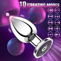 Adult sex toys, double-ended metal anal plug, couples' play, male and female anal dildo, G-spot massager, female SM plug masturbator