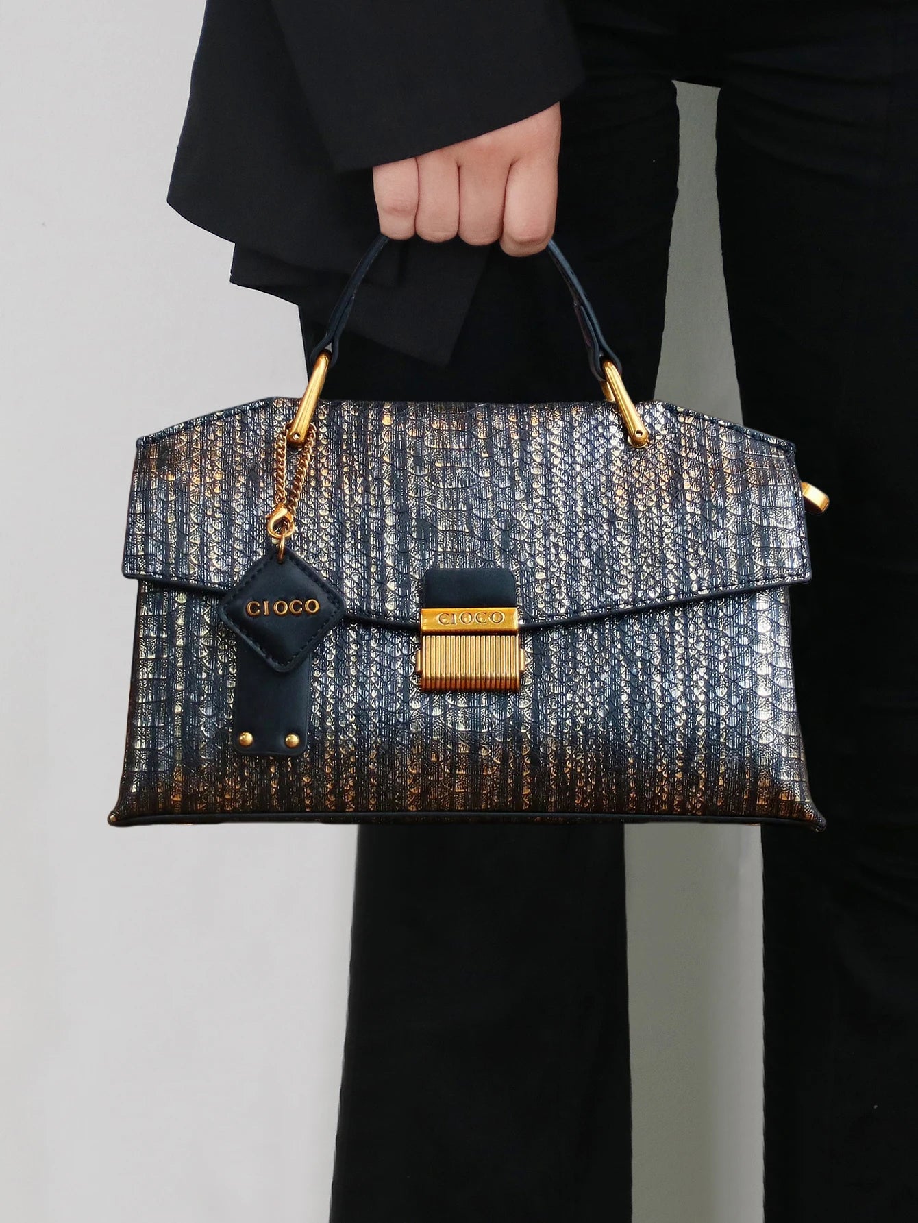 2025 nouveau rétro bleu en forme de serpent sac à main de haute qualité mode luxe sac à main léger grande capacité une épaule messen