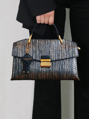 2025 nouveau rétro bleu en forme de serpent sac à main de haute qualité mode luxe sac à main léger grande capacité une épaule messen