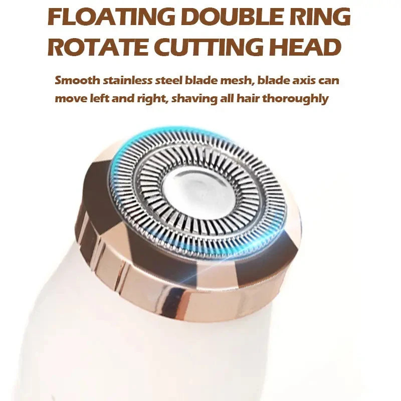 Electric razor for women, feminine razor, bikini trimmer, ladies' body razors, underarm and leg shavers, portable painless epilator