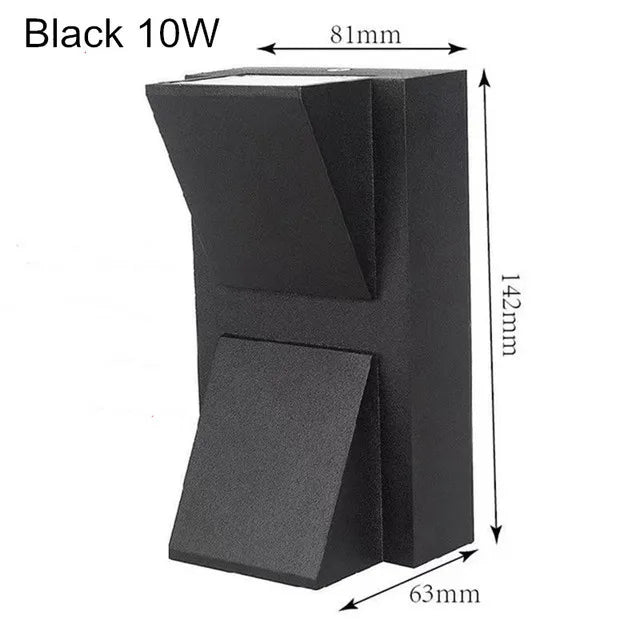 Applique Murale LED à Double Tête Imperméable Conforme à la Norme IP65, Éclairage d'Extérieur, 5/10W