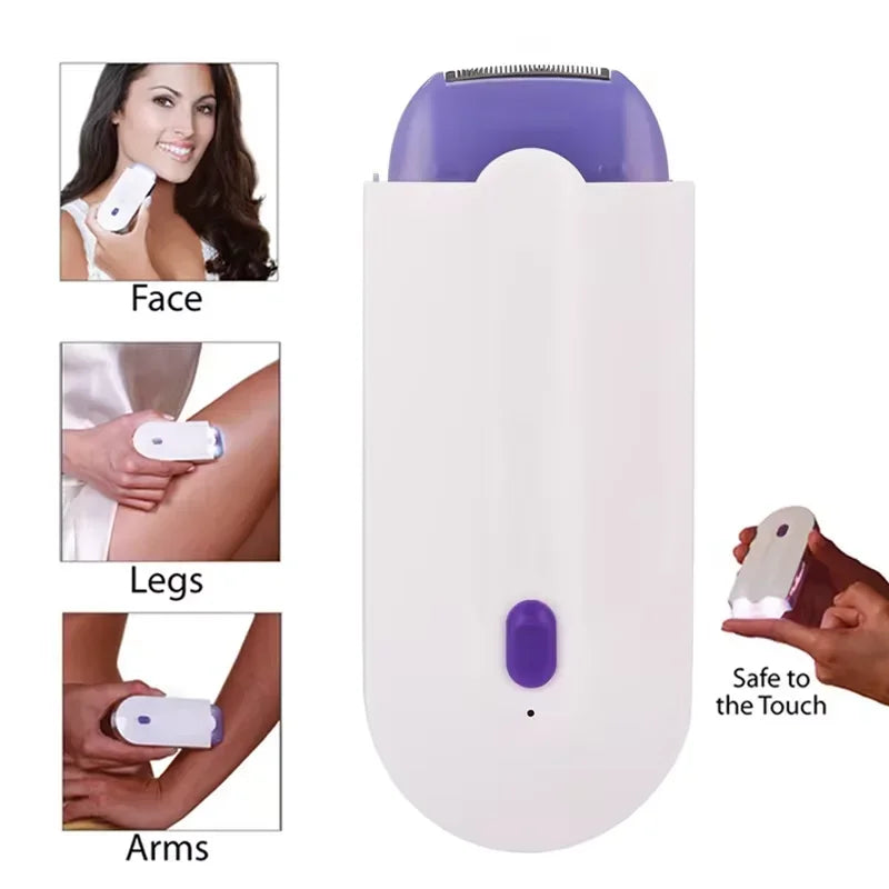 Épilateur électrique rasoir électrique rasoir Mini Rechargeable élimine épilation indolore épilateur Facial pour le corps du visage