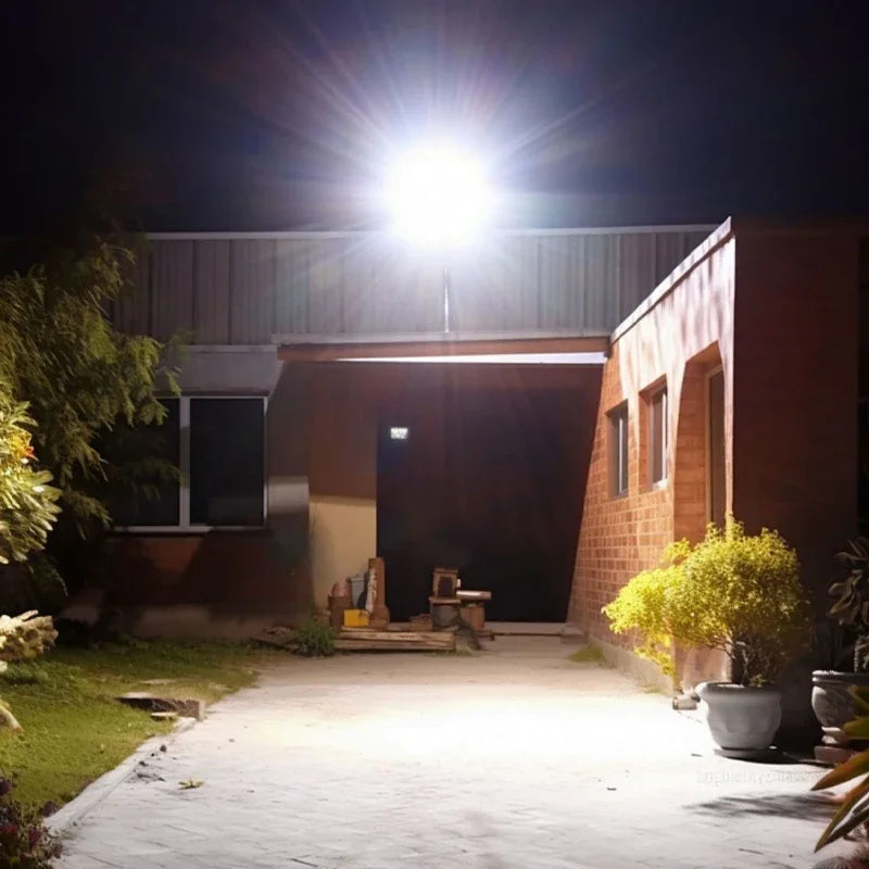 10000W Ultra Powerful Outdoor Solar Lights, 320° Wide Beam Angle, Adjustable Brightness Streetlights