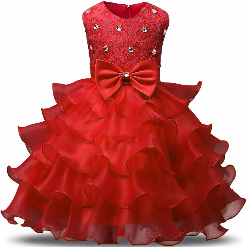 Robe de demoiselle d'honneur pour mariage, tenues d'anniversaire pour bébés filles de 2 à 8 ans, robes de première Communion pour enfants, vêtements de fête pour enfants