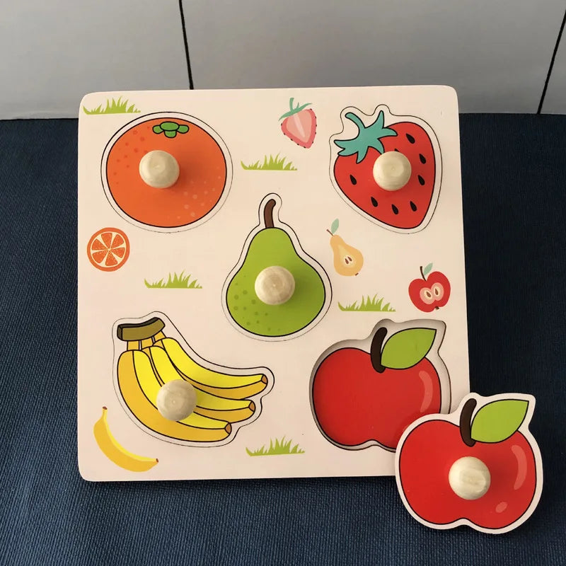 Puzzles en bois Montessori pour enfants, jouets Montessori pour tout-petits de 2 3 4 5 ans, Puzzle 3D, jouet éducatif dinosaure