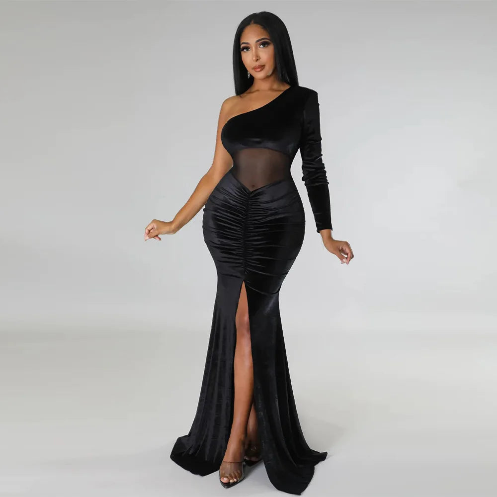 Women's long evening dresses, party wear, birthday dresses, autumn clothing, 2022