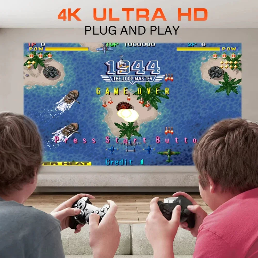 Projecteur de jeu 3D P30MAX, Console de jeu vidéo rétro, contrôleur sans fil 4K ULTRA HD, plug and play, Android11 BT5.0, cinéma maison 720P
