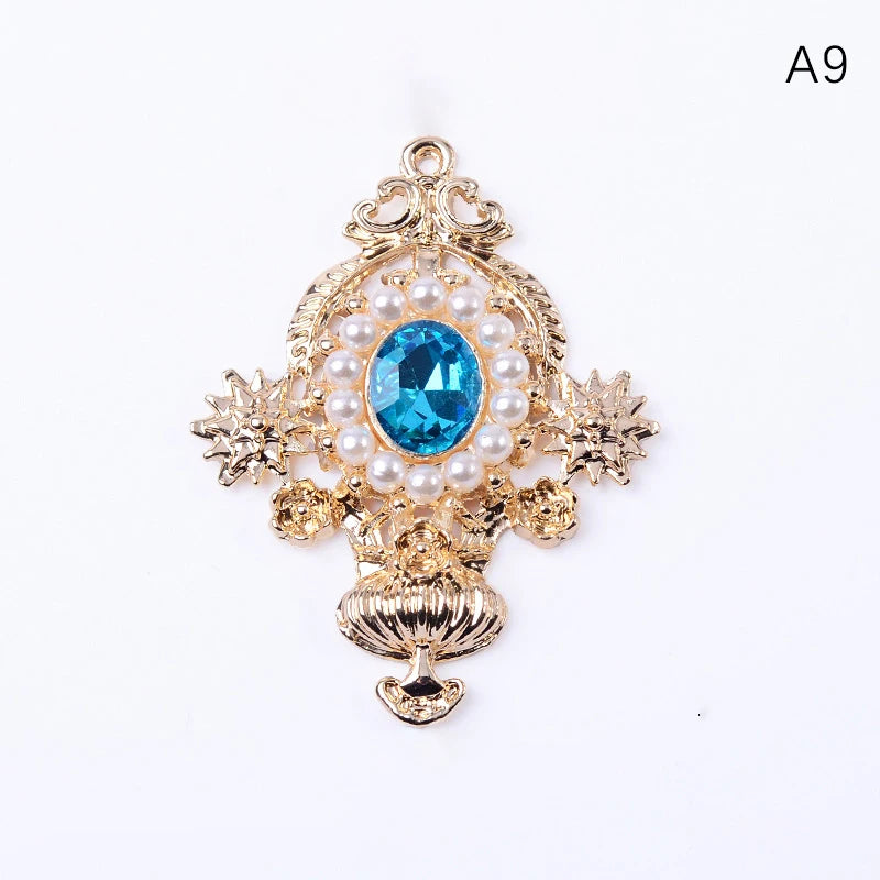 Accessoires de bijoux en alliage de diamant, pendentif de personnalité de mode, accessoires de cheveux de bricolage, matériel de boucles d'oreilles