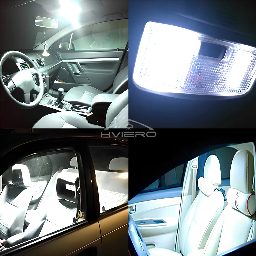 4x Cob 18SMD 24SMD 36SMD 48SMD blanc T10 W5w voiture Led dégagement panneau d'immatriculation lampe Auto intérieur lecture ampoule coffre feston lumière