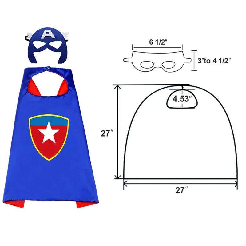 Smile Hero Capes pour enfants, garçons de 3 à 10 ans, olympiques Kiev illage de dessin animé, fournitures de fête, cadeaux de Pâques, cosplay, nouveau