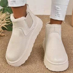 2025 nouvelles bottes de neige à semelles épaisses pour femmes en peluche chaude marque de luxe bottines de créateur hiver Mujer Botas nouvelles bottines pour femmes