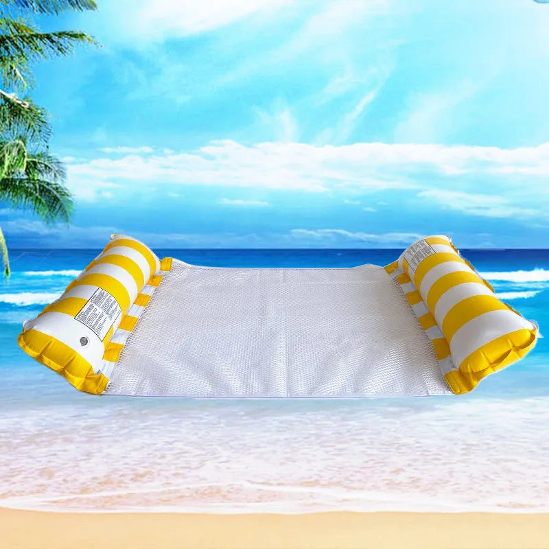 Chaises longues de piscine à rayures de qualité supérieure – Matelas de bain de soleil durables, parfait pour les fêtes à la piscine et les aventures sur la plage