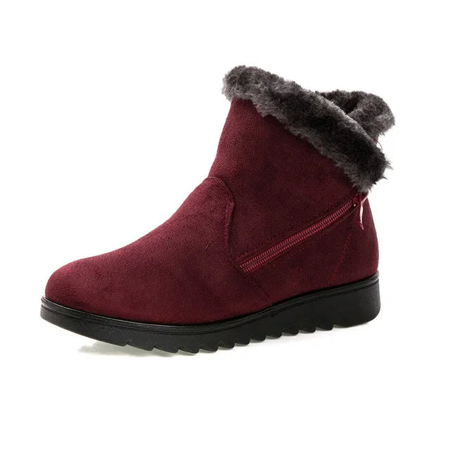 YAERSettlement-Bottes de rinçage imperméables pour femmes, chaussures à plateforme compensée, bottes de neige chaudes pour femmes, nouvelle mode, hiver