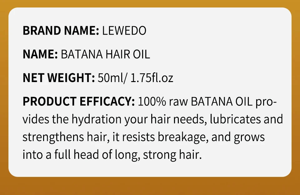 Sérum d'huile de Batana pour la croissance des cheveux, huile essentielle pour cheveux à croissance rapide, soins capillaires de beauté, Essence Anti-perte de cheveux, réparation naturelle des cheveux endommagés
